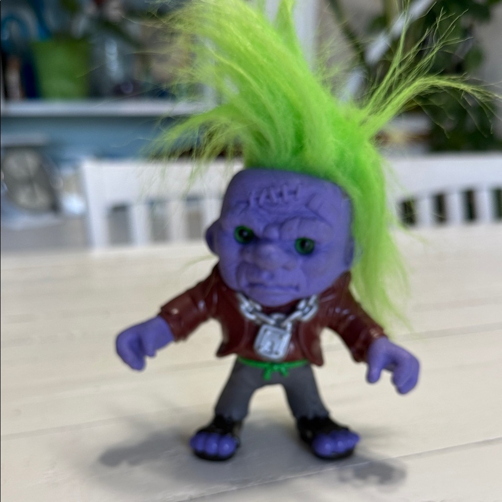 VTG 1992 battletroll Toy vintage HasbroFrankentroll Purple and Green Troll